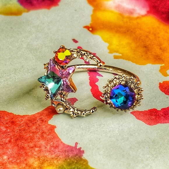 Constellation Galaxy Multi Color Gem Ring - Picture 3 of 14